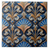 Fleur-de-Lis and Fans タイル (正面)