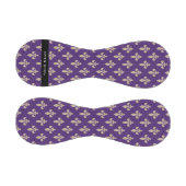 Fleur de Lis, Beige on Purple, Royal, Your Name 野球ボール (パネル)