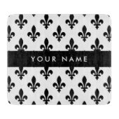 Fleur de Lis, Black on White, Black, Your Name カッティングボード (正面)