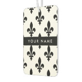 Fleur de Lis, Black on White, Black, Your Name カーエアーフレッシュナー (左)