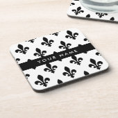 Fleur de Lis, Black on White, Black, Your Name コースター (左側)