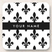 Fleur de Lis, Black on White, Black, Your Name コースター (正面)