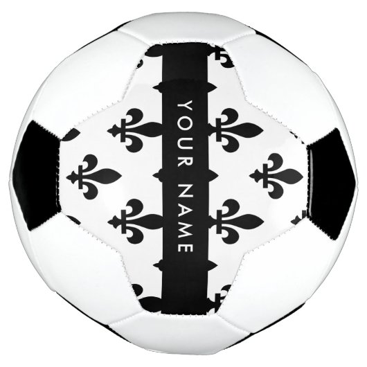 Fleur de Lis, Black on White, Black, Your Name サッカーボール (回転)