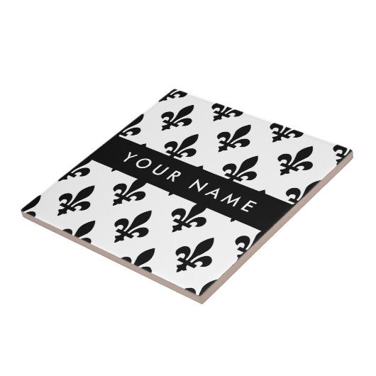 Fleur de Lis, Black on White, Black, Your Name タイル (側面)