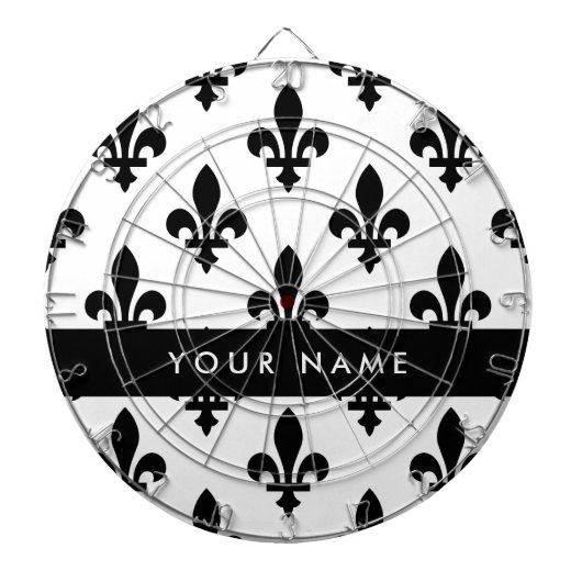 Fleur de Lis, Black on White, Black, Your Name ダーツボード (正面)