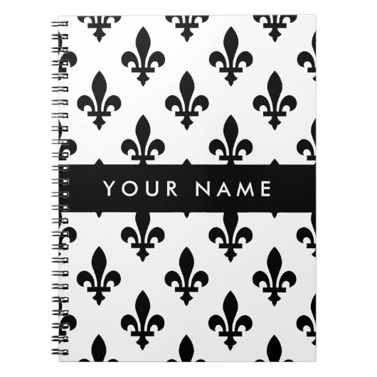 Fleur de Lis, Black on White, Black, Your Name ノートブック (正面)