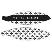 Fleur de Lis, Black on White, Black, Your Name バスケットボール (パネル)