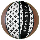 Fleur de Lis, Black on White, Black, Your Name バスケットボール (縦)