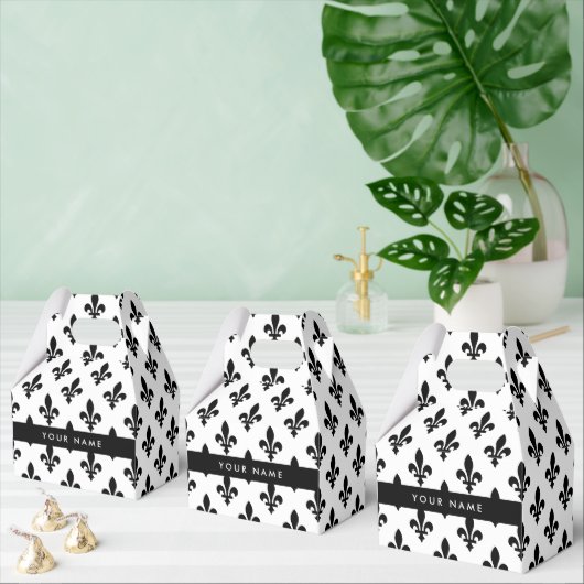 Fleur de Lis, Black on White, Black, Your Name フェイバーボックス (複数)
