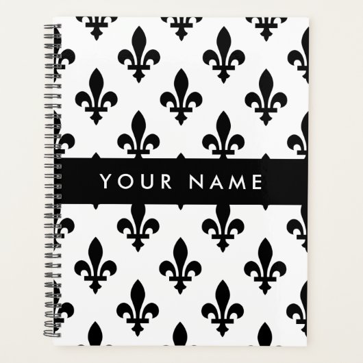Fleur de Lis, Black on White, Black, Your Name プランナー手帳 (正面)