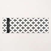 Fleur de Lis, Black on White, Black, Your Name ヨガマット (裏面(横))