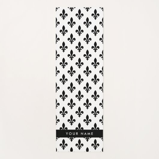 Fleur de Lis, Black on White, Black, Your Name ヨガマット (正面)