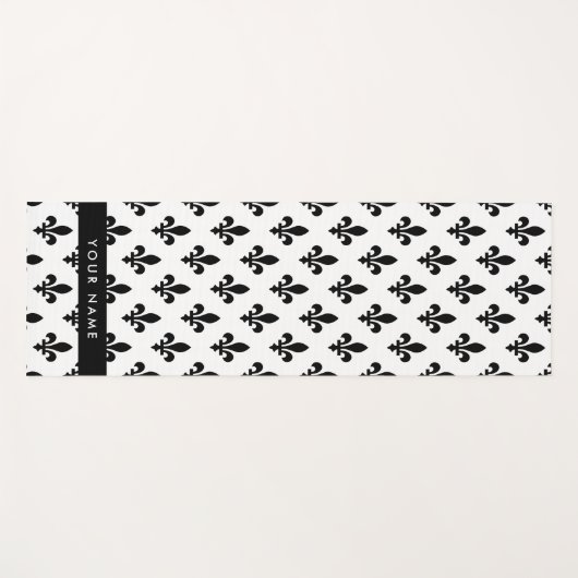 Fleur de Lis, Black on White, Black, Your Name ヨガマット (正面(横))