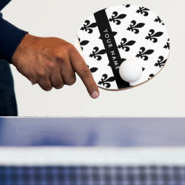 Fleur de Lis, Black on White, Black, Your Name 卓球ラケット