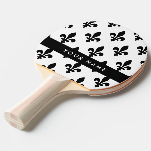 Fleur de Lis, Black on White, Black, Your Name 卓球ラケット (正面アングル)