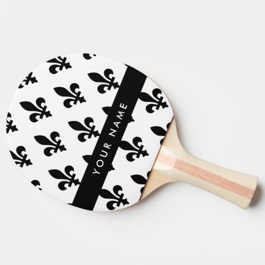 Fleur de Lis, Black on White, Black, Your Name 卓球ラケット (横)