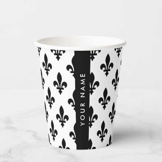 Fleur de Lis, Black on White, Black, Your Name 紙コップ (正面)