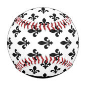 Fleur de Lis, Black on White, Black, Your Name 野球ボール (裏面)