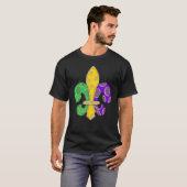 Fleur De Lis Effect Mardi Gras Tシャツ (正面フル)