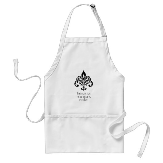 Fleur-de-Lis "Laissez les Bon Temps Rouler" スタンダードエプロン (正面)