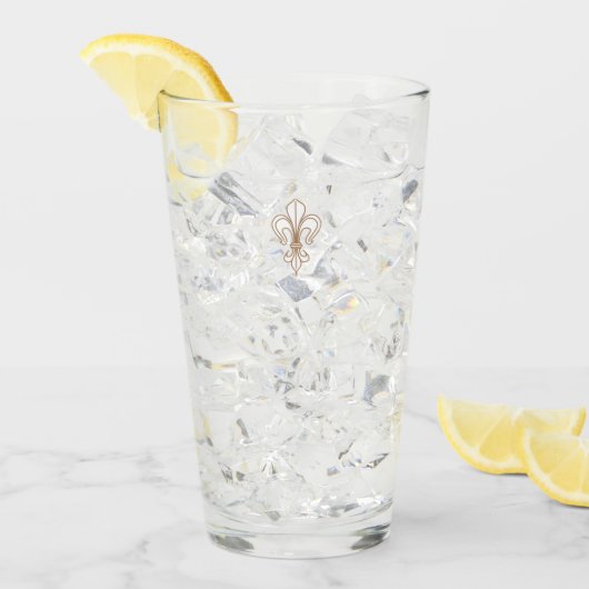 Fleur de lis – Lilie – Lily – Schwertlilie タンブラーグラス (アイス正面)