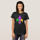 Fleur De Lis Mardi Gras 2023 Adult Men Women Boys  Tシャツ (正面フル)