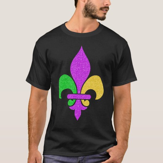 Fleur De Lis Mardi Gras 2023 Adult Men Women Boys Tシャツ (正面)