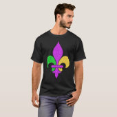 Fleur De Lis Mardi Gras 2023 Adult Men Women Boys Tシャツ (正面フル)
