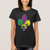 Fleur De Lis Mardi Gras Carnival  New Orleans Tシャツ (正面)