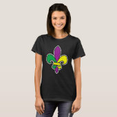 Fleur De Lis Mardi Gras Carnival  New Orleans Tシャツ (正面フル)