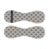 Fleur de Lis, Navy Blue on Beige, Royal, Your Name 野球ボール (パネル)