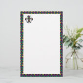 Fleur De Lis Stationery Paper 便箋 (スタンド正面)