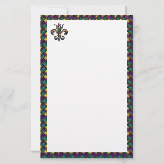Fleur De Lis Stationery Paper 便箋 (正面)