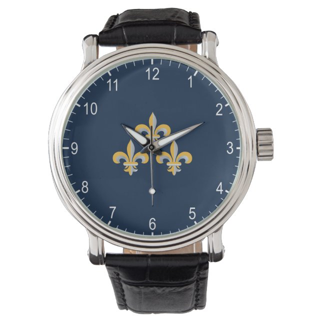 Fleur de Lis symbol Watch 腕時計 (正面)