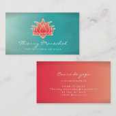 Fleur de Lotus Carte De Visite 名刺 (正面/裏面)