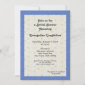 Fleur de Lysのウエディングケーキのブライダルシャワーの招待状 招待状 (裏面)