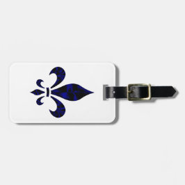 Fleur De Lys Luggageのラベル(あなたの接触情報を加えて下さい) ラゲッジタグ