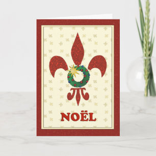 Fleur de Lys Wreath Noelの挨拶 シーズンカード