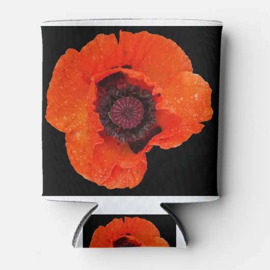 fleur de pavot après la pluie 缶クーラー (正面)