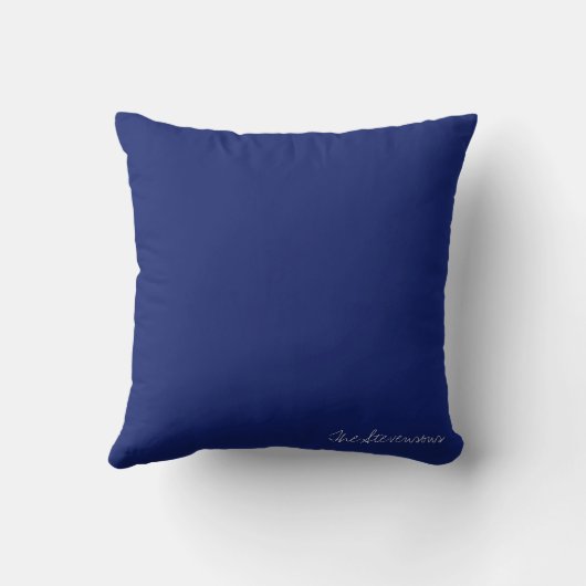 Fleur de saison Blue and White Floral Cushion クッション (裏面)