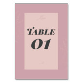 Fleur de Satin  テーブルナンバー (裏面)