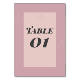 Fleur de Satin  テーブルナンバー