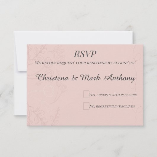 Fleur de Satin  出欠カード (正面)