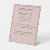 Fleur de Satin Bar 台座サイン (正面)