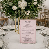 Fleur de Satin Menu 台座サイン