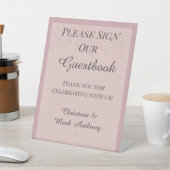 Fleur de Satin Please Sign Our Guestbook Sign 台座サイン (インサイチュ)