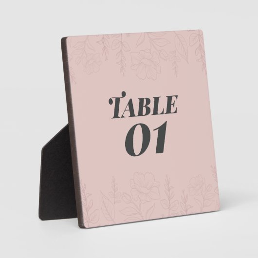 Fleur de Satin Table  フォトプラーク (正面)