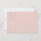 Fleur de Satin Wedding Anniversary 出欠カード (裏面)