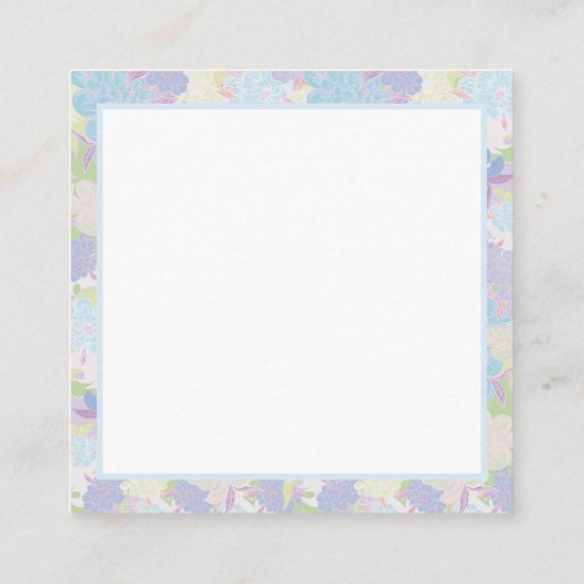 fleur de vie, スクエア名刺 (裏面)