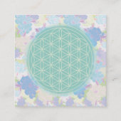 fleur de vie, スクエア名刺 (正面)